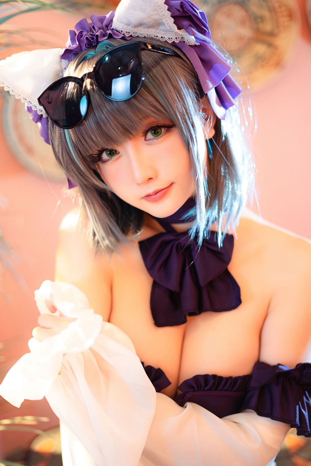 [COS写真]星之迟迟–R-Maid《柴郡泳装》插图9